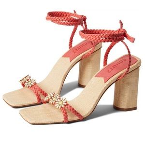 NWT Schutz Coral Hina Ankle Tie Sandals